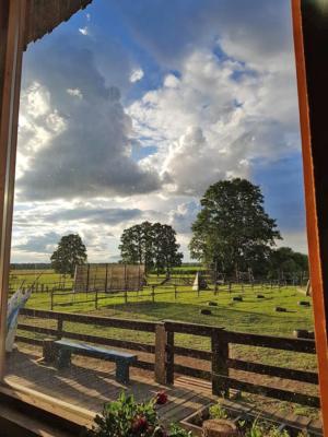 09 warsztaty Vedic Art Marta Kolarz siedlisko leluja stodola widok z okna